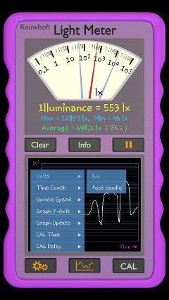 light meter screenshot