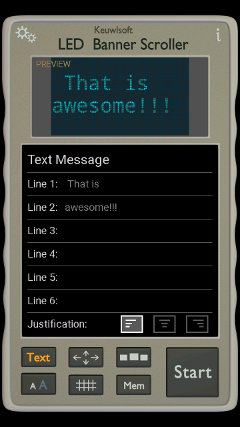 text mode screenshot