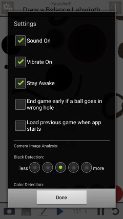 settings screenshot