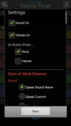 settings Mode