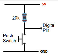 switch with pull up resistor